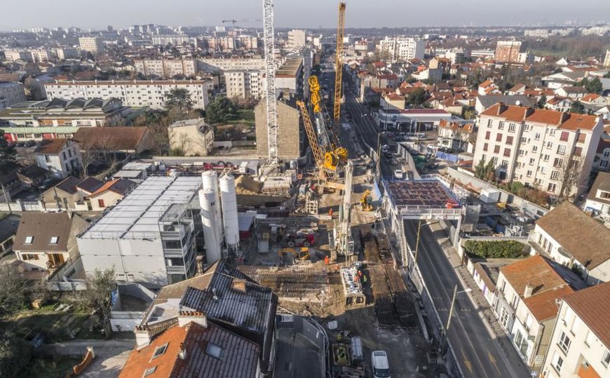 Ligne 15 Sud : fin des parois moulées sur l’ouvrage d’entonnement Salengro!